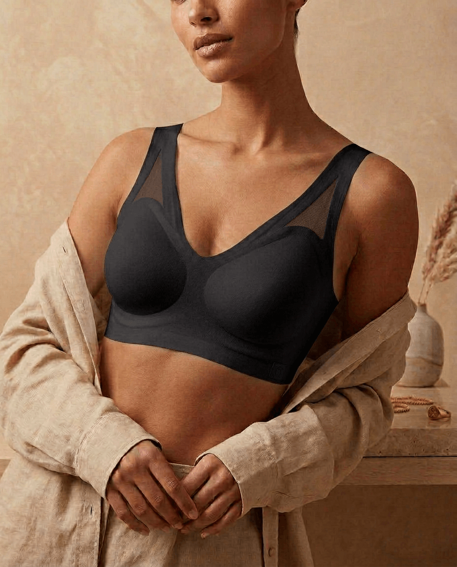 Seamless Minimizer Bra - Black