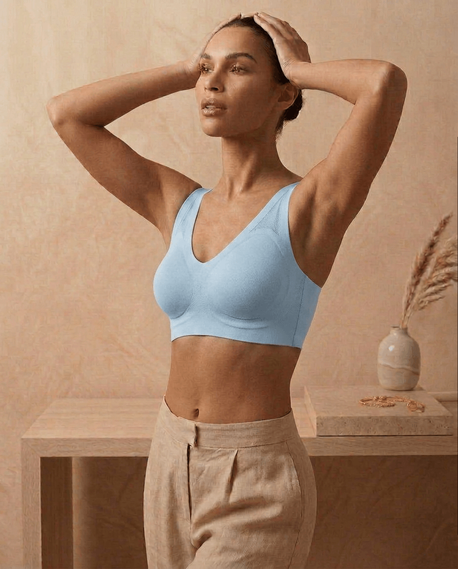 Seamless Minimizer Bra - Ice Blue
