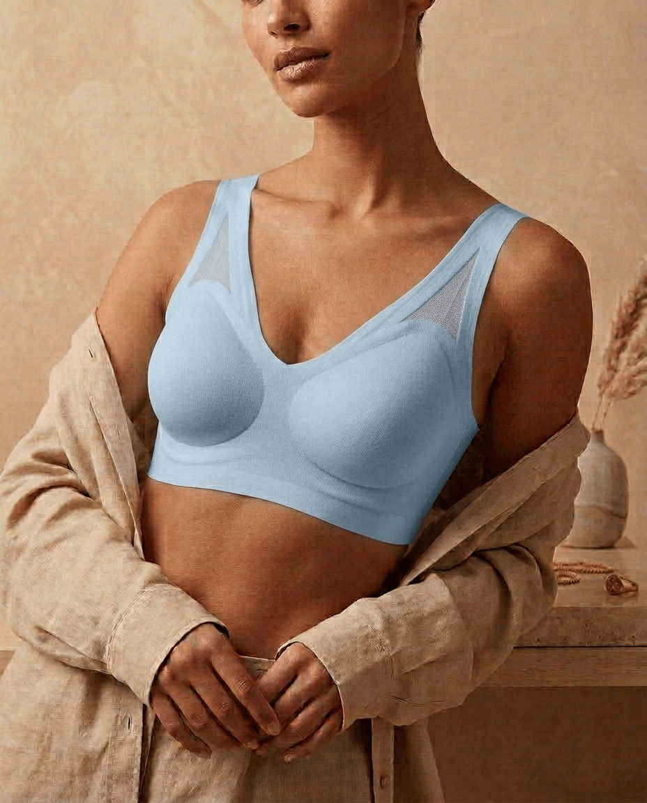 Seamless Minimizer Bra - Ice Blue