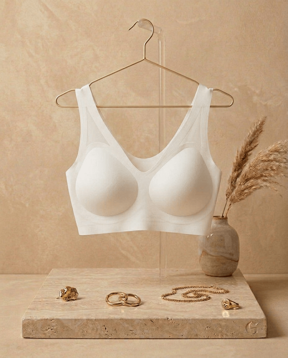 Seamless Minimizer Bra - White