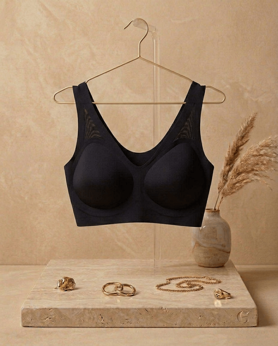 Seamless Minimizer Bra - Black
