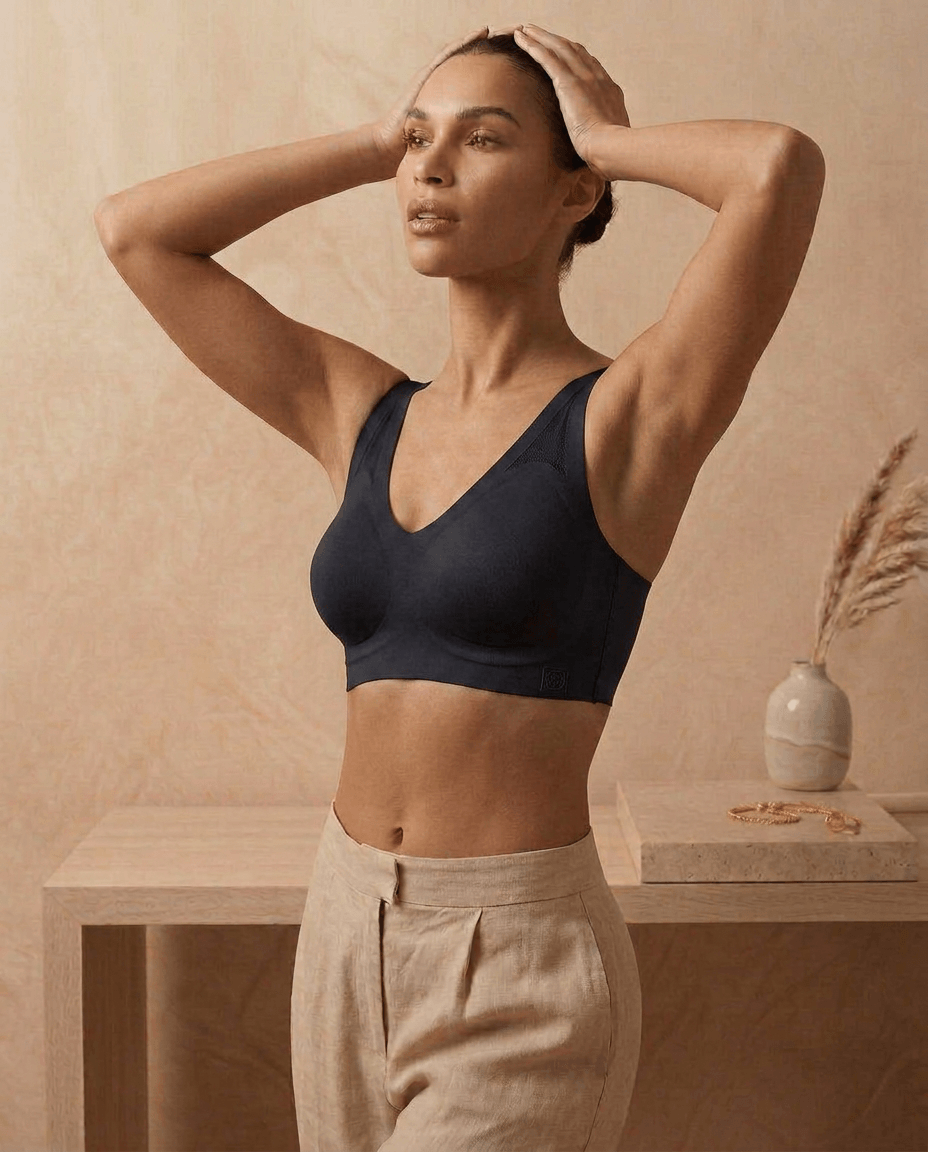 Seamless Minimizer Bra - Black