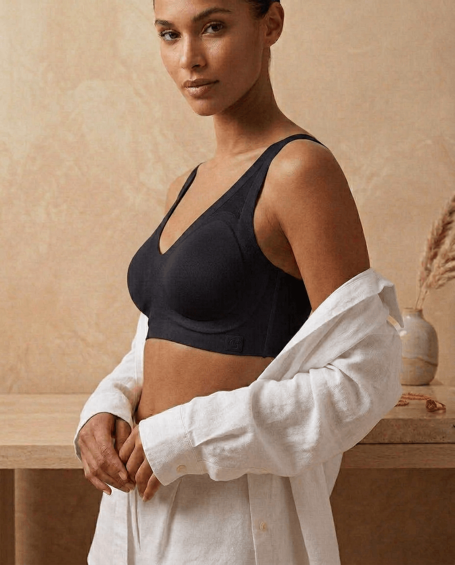 Seamless Minimizer Bra - Black