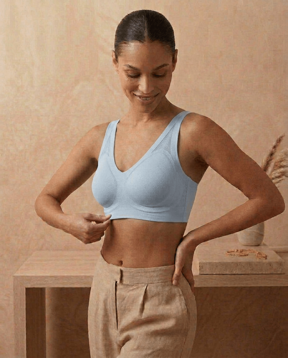 Seamless Minimizer Bra - Ice Blue